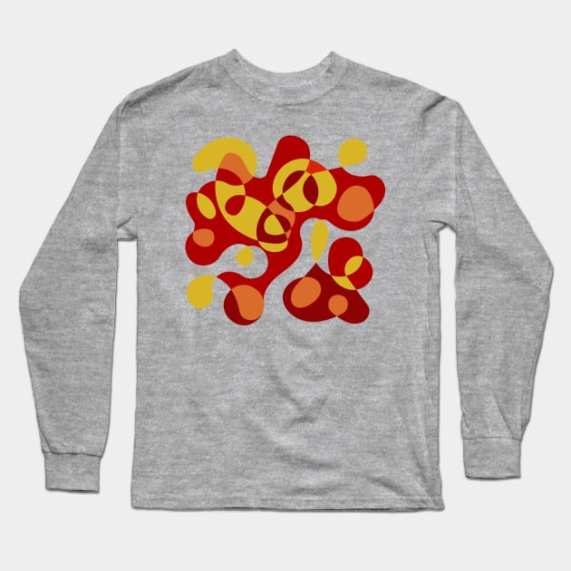 Surreal Shapes (Miro Inspired) Long Sleeve T-Shirt by n23tees